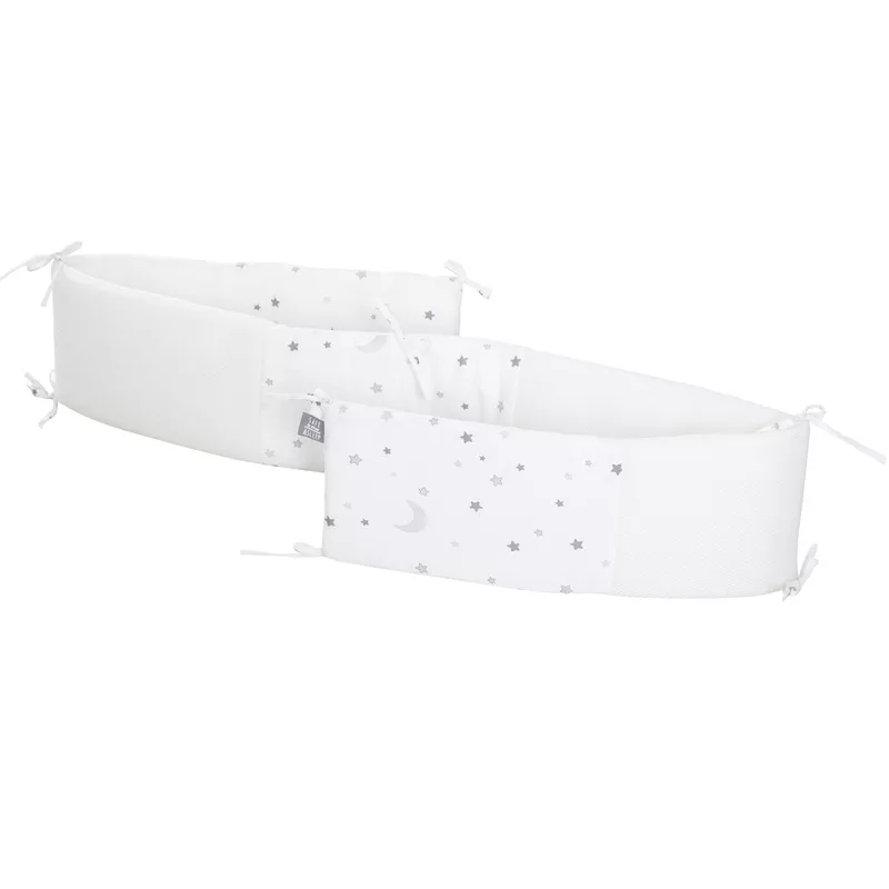 ‘safe asleep’ Nestchen Easy Air ‘Sternenzauber grau’, luftzirkulierend, mit AIR-Balance-System