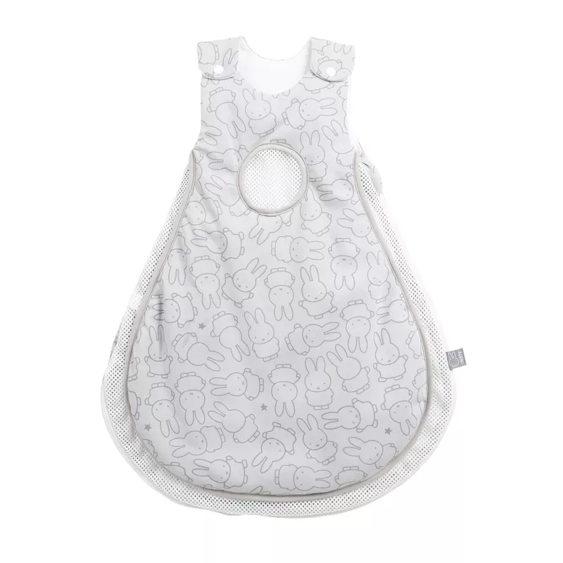 ‘safe asleep’ Schlafsack Air, Design ‘miffy’, aus Baumwoll-Jersey